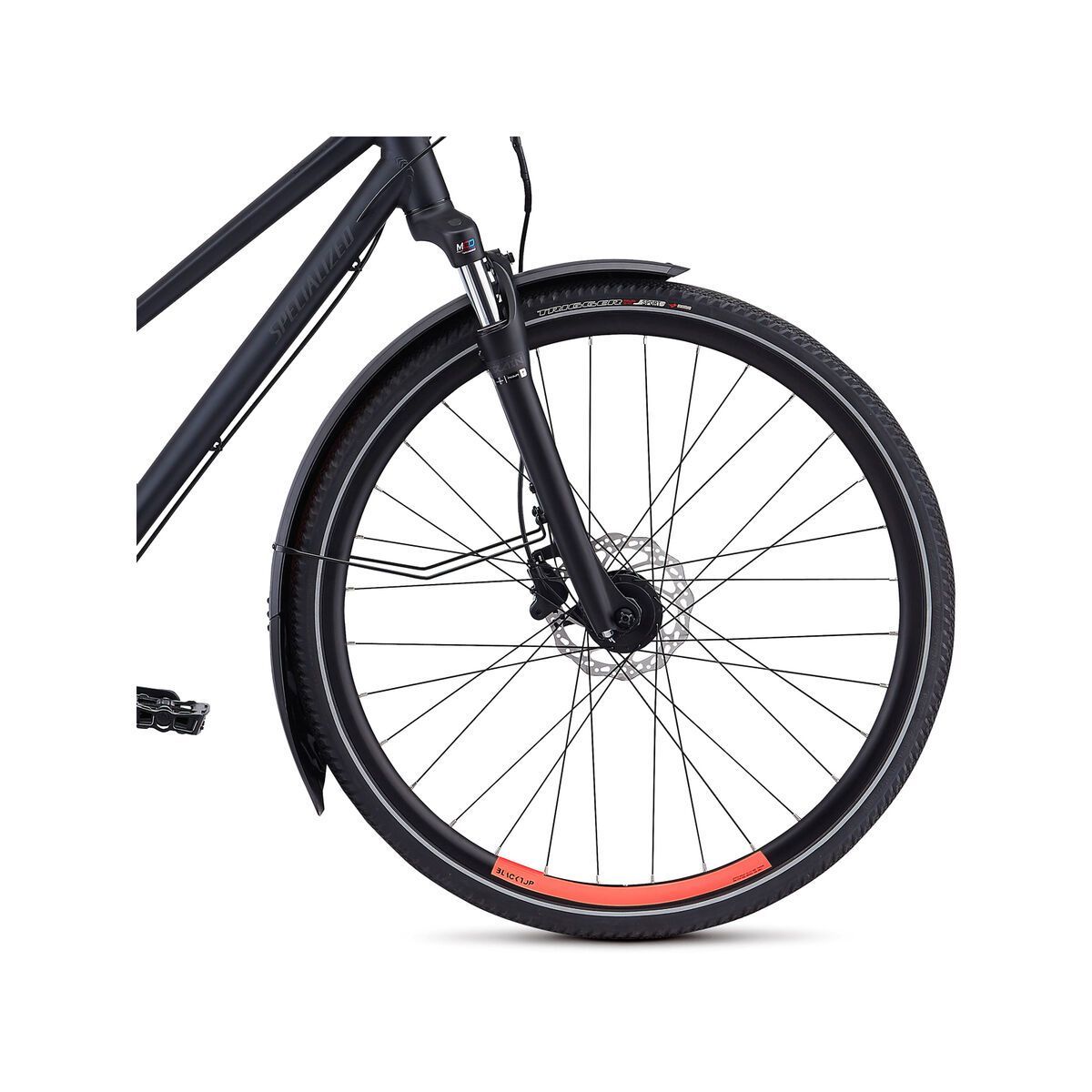 Specialized Crosstrail Step-Through EQ - Black Top Collection, satin cast black/acid lava - Bild 4