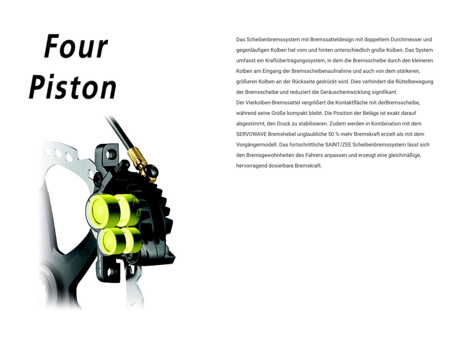 Shimano Deore BL-M6100/BR-M6120 - 4-Kolben / HR, schwarz - Bild 5