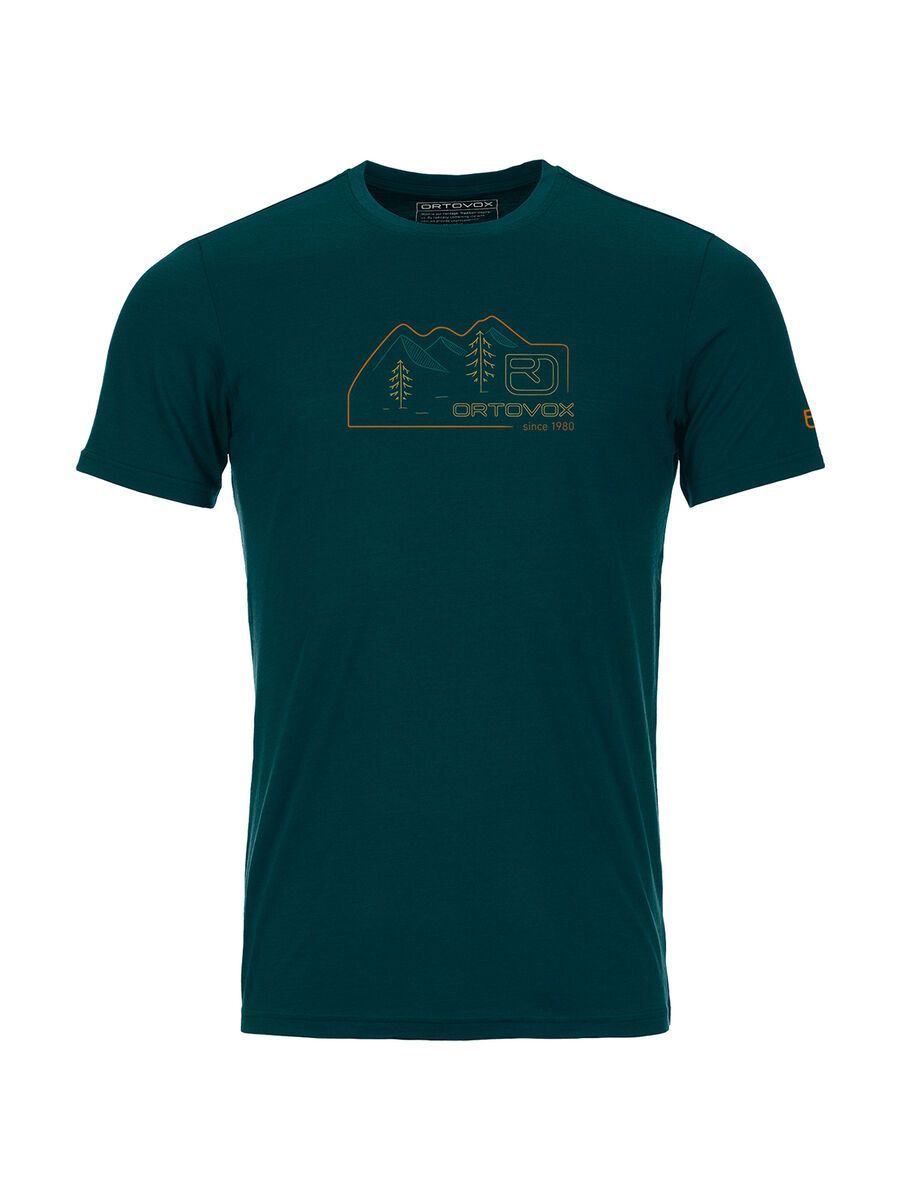 Ortovox 140 Merino Cool Vintage Badge TS M, dark pacific - Bild 1