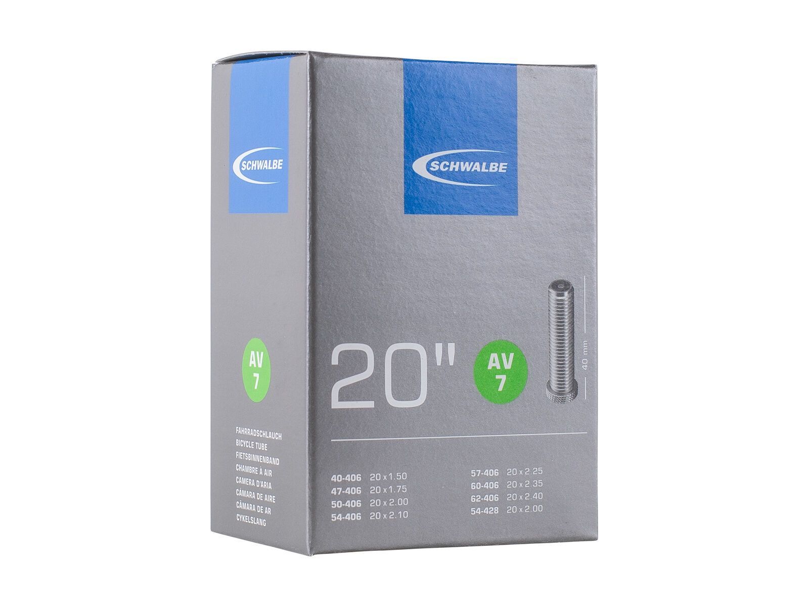 Schwalbe Schlauch AV 7 - 20 x 1.50-2.40 - Bild 1