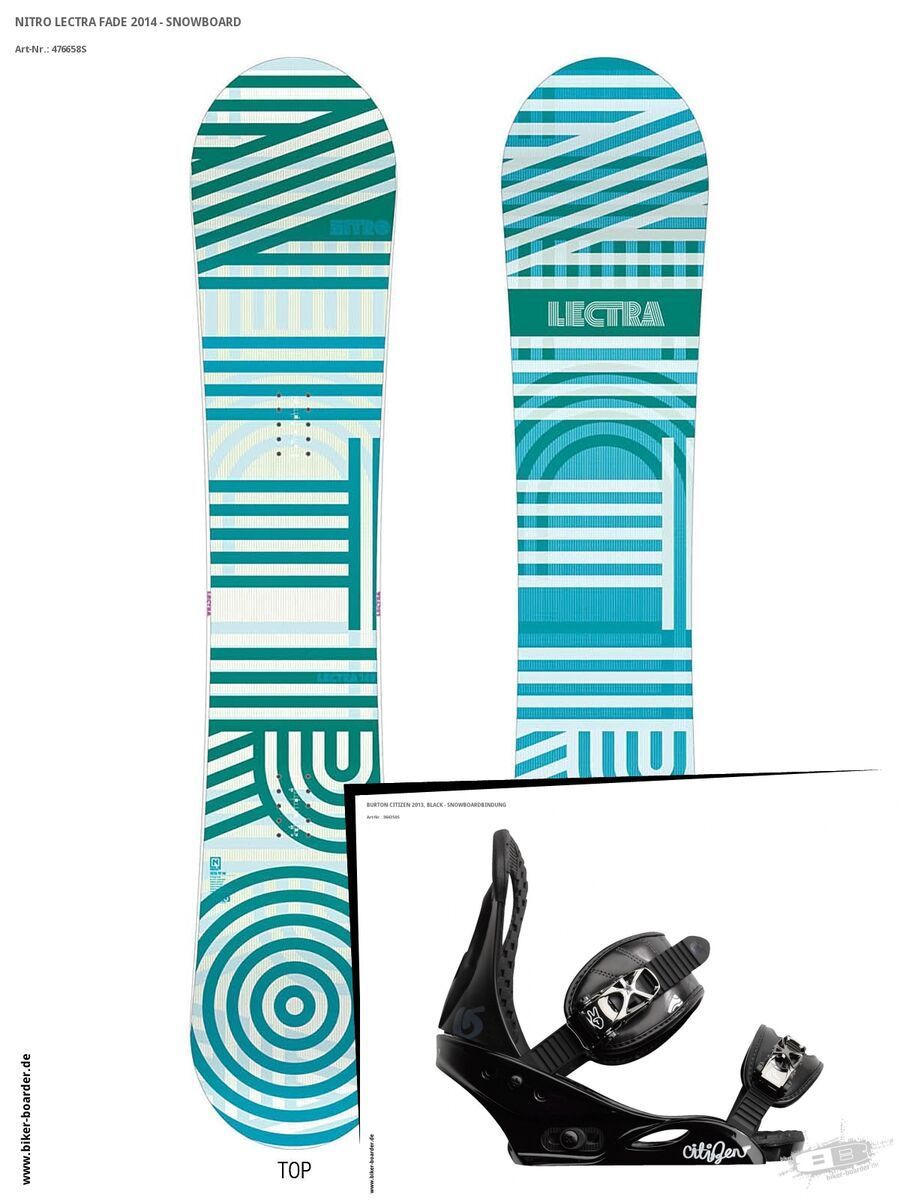 Set: Nitro Lectra Fade  + Burton Citizen (364350S) - Bild 1