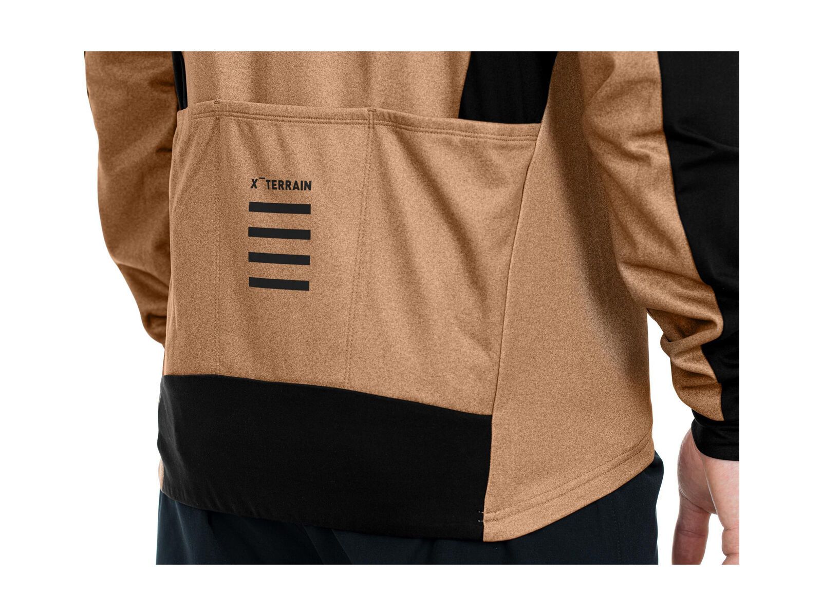 Cube ATX Trikot Full Zip CMPT langarm, brown´n´black - Bild 4