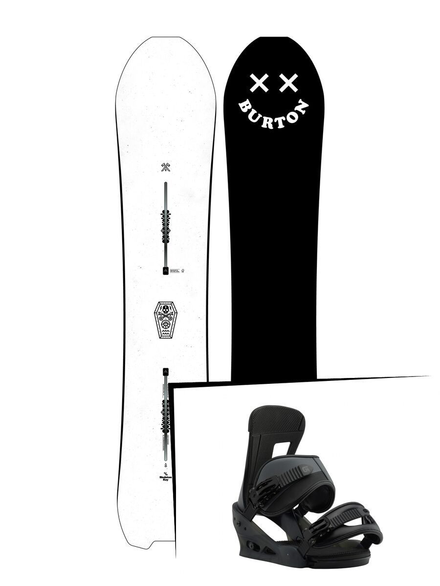 Set: Burton Skeleton Key 2019 + Burton Freestyle black matte - Bild 1