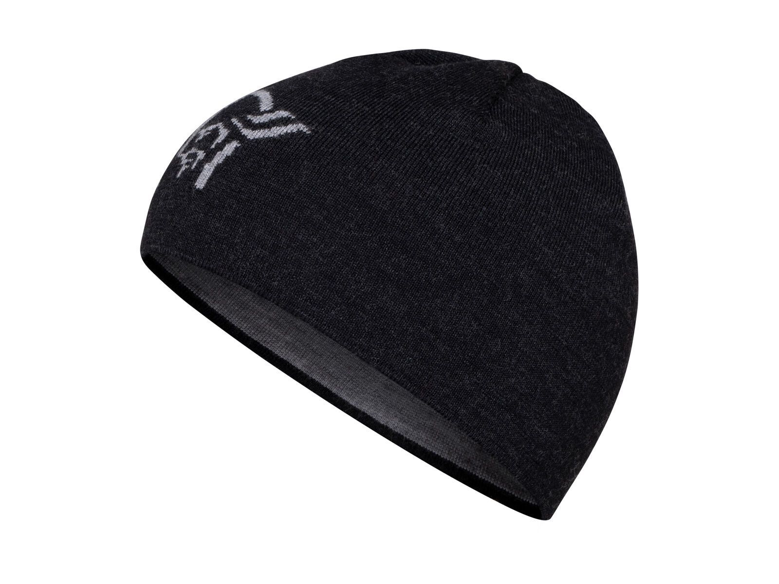 Norrona /29 light merinoUll logo Beanie, caviar melange - Bild 1