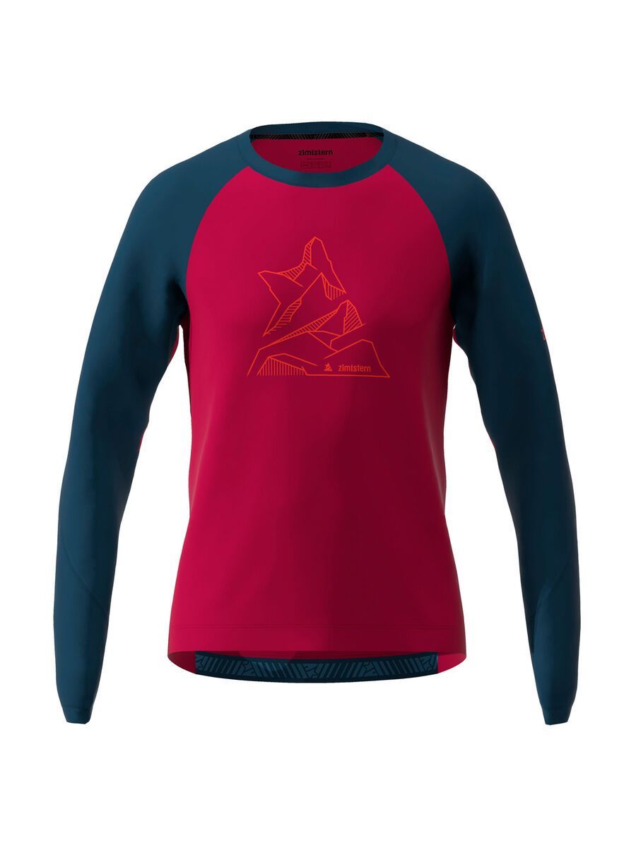 Zimtstern PureFlowz Shirt LS Men, jester red/french navy - Bild 1