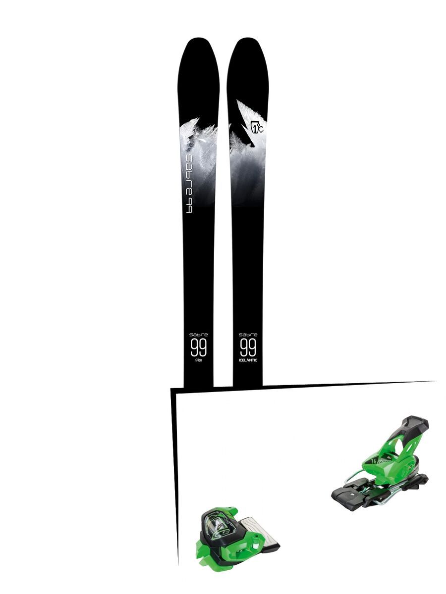 Set: Icelantic Sabre 99 2018 + Tyrolia Attack² 16 GW green - Bild 1