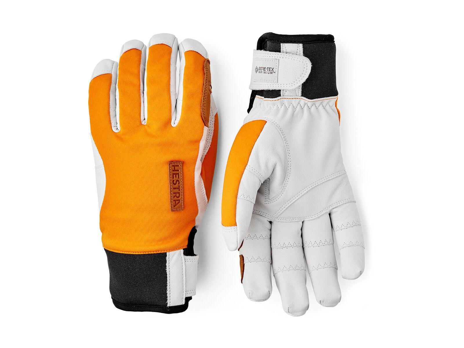 Hestra Ergo Grip Active Wool Terry 5 Finger, orange/offwhite - Bild 1
