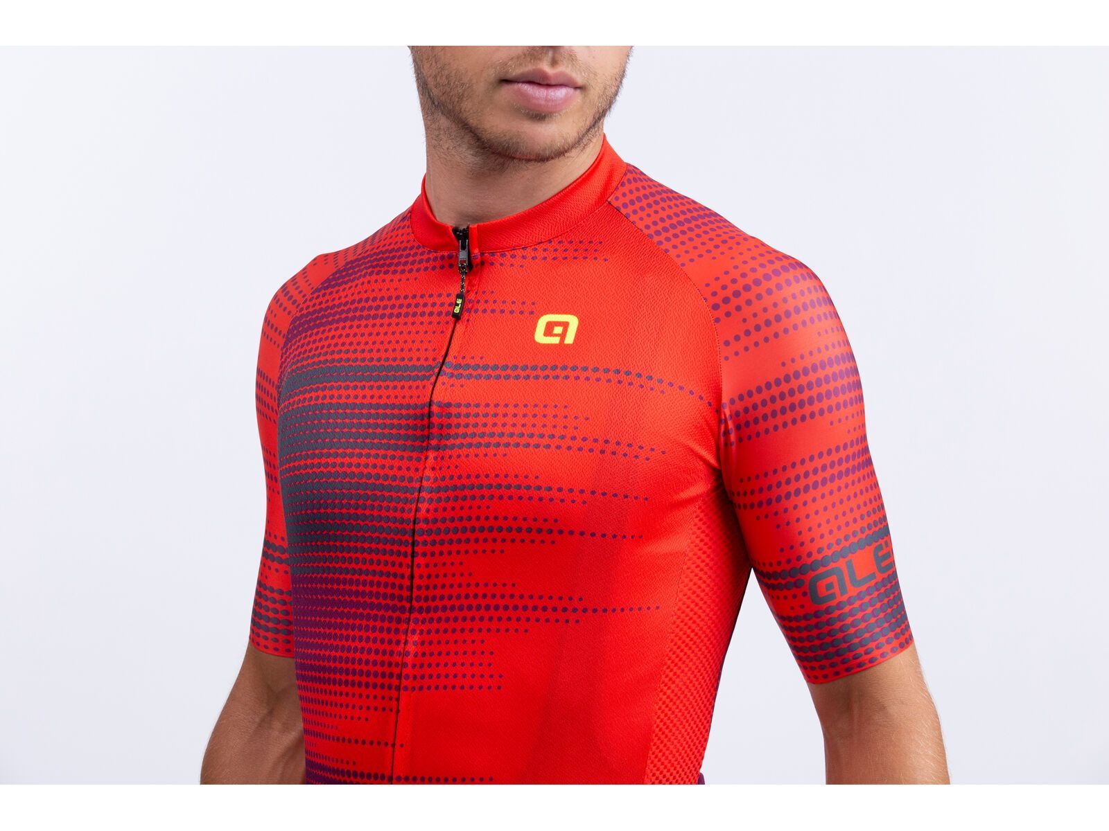 Ale Solid Turbo Short Sleeve Jersey, red - Bild 3