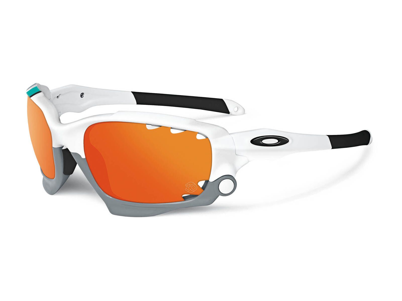 Oakley Racing Jacket 30 Years Sport Special Edition, polished white/fire iridium vented & black iridium - Bild 2