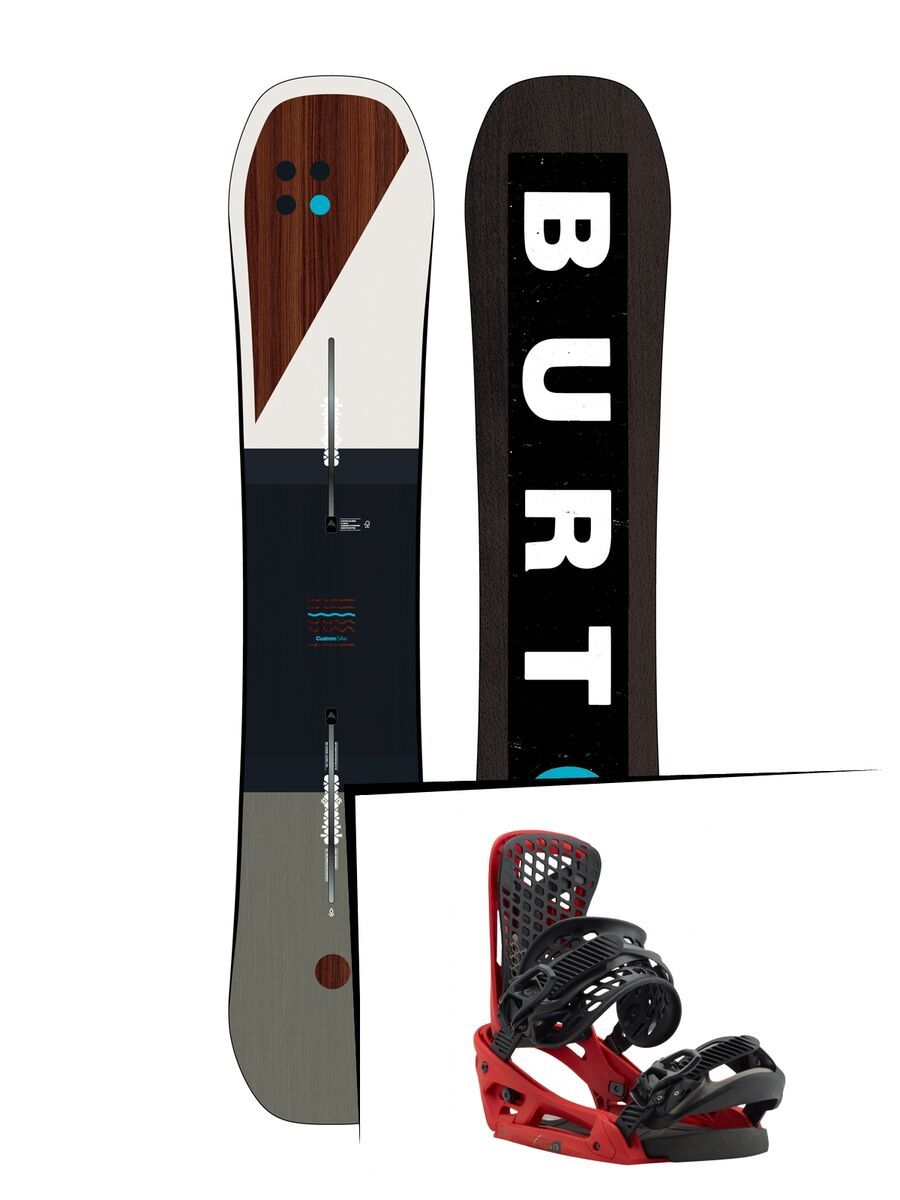 Set: Burton Custom Flying V 2019 +  Genesis EST (1930981S) - Bild 1