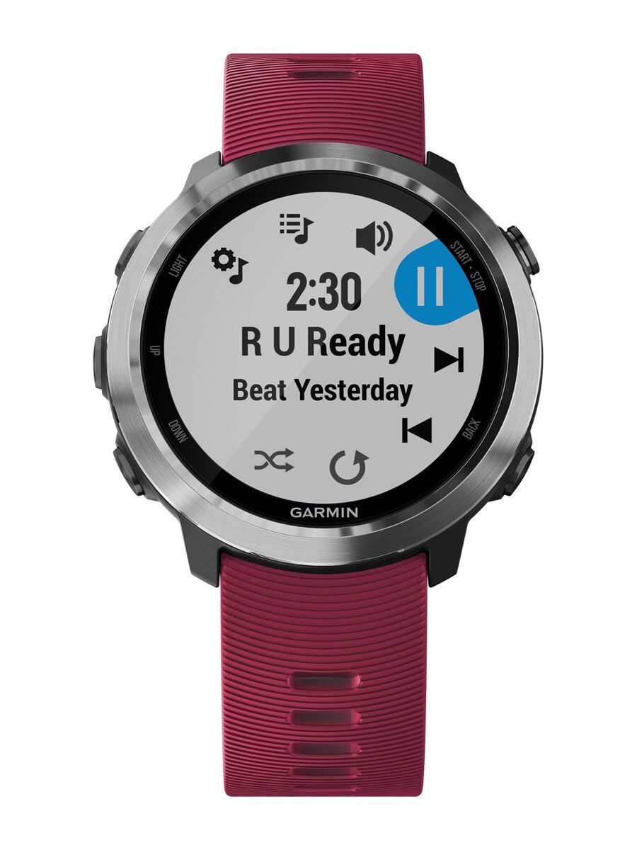 Garmin Forerunner 645 Music, kirschrot/silber - Bild 2