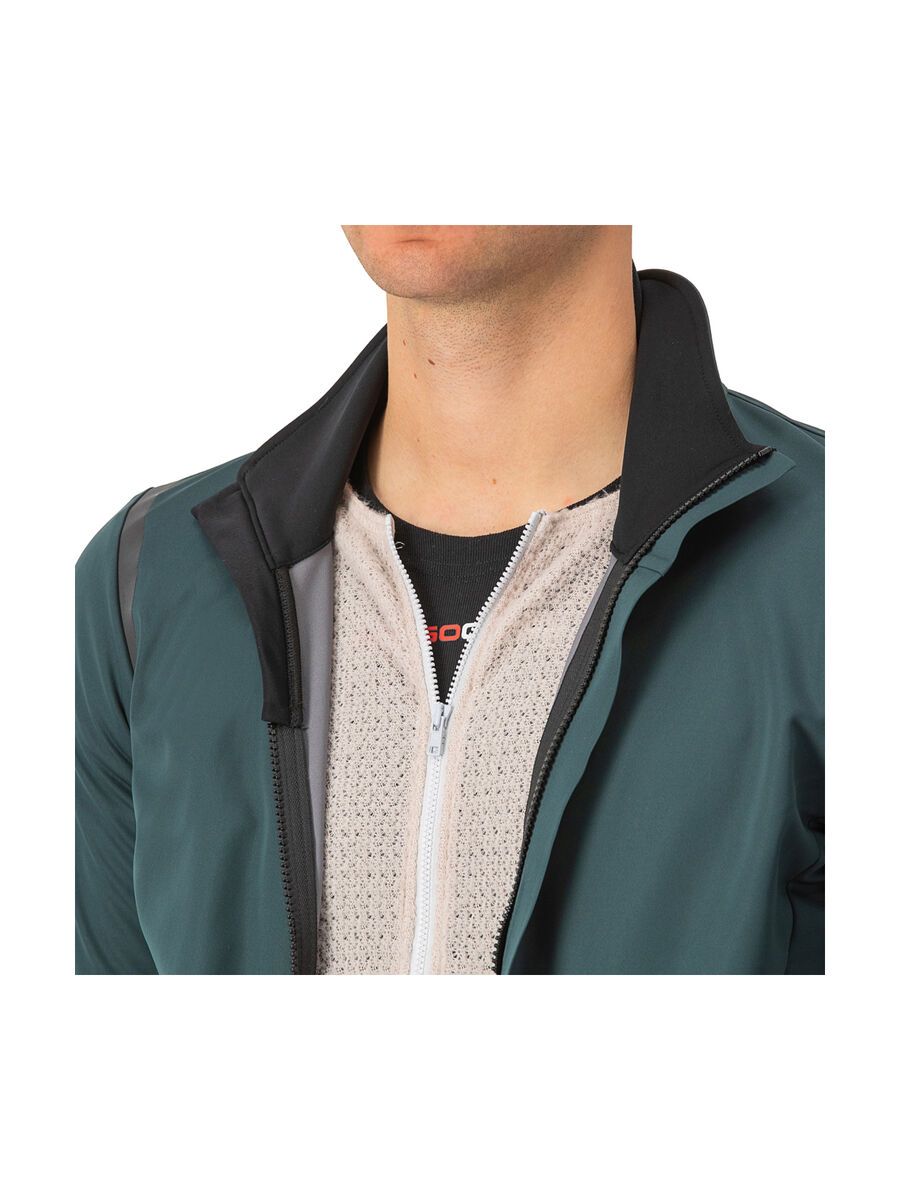 Castelli Alpha Doppio RoS Jacket, rover green/black reflex-silve - Bild 4