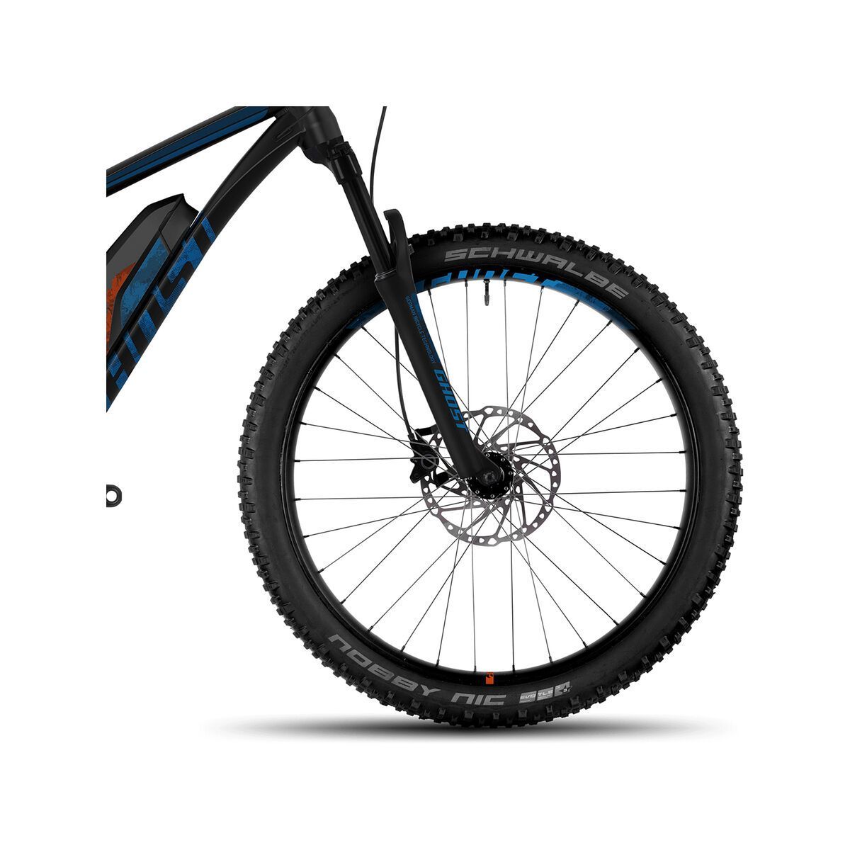 Ghost Hybride Kato FS 4 AL, night black/riot blue/monarch orange - Bild 2