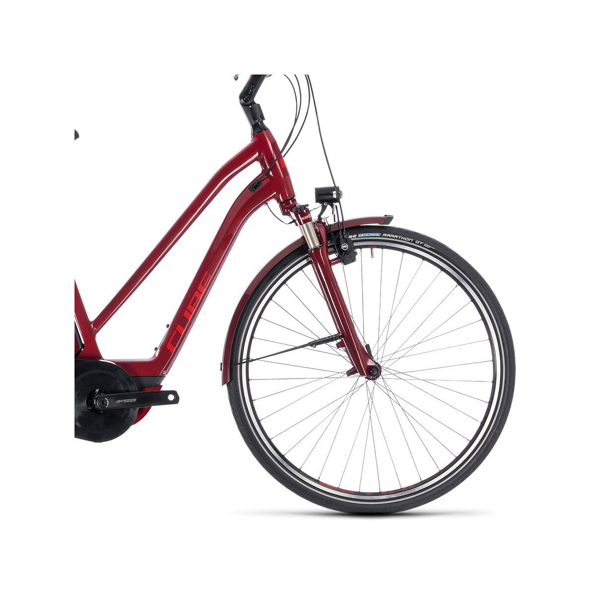 Cube Town Hybrid Pro 400 Trapeze, darkred´n´red - Bild 3