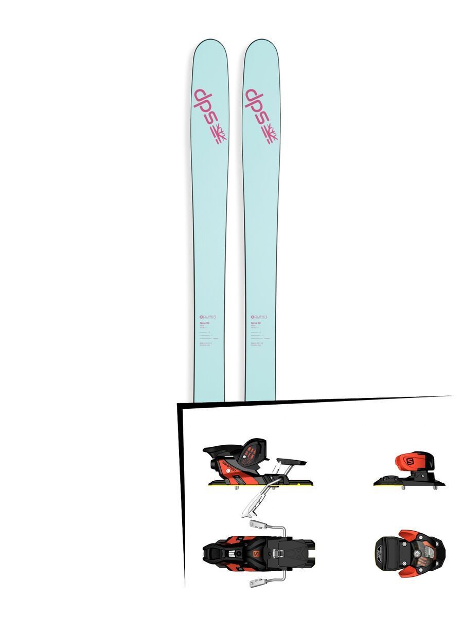 Set: DPS Skis Nina 99 2017 + Salomon Warden MNC 13 (1540101) - Bild 1