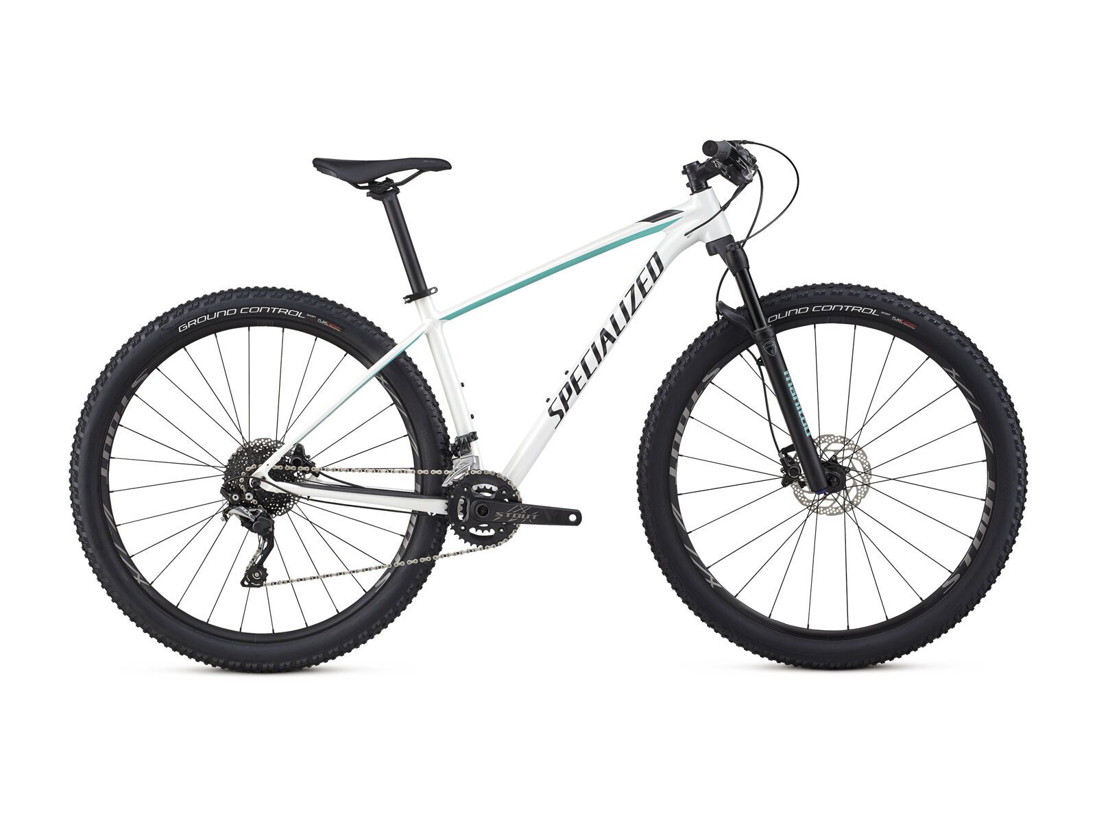 Specialized Women's Rockhopper Pro, gloss satin metallic white silver/acid mint/black - Bild 1