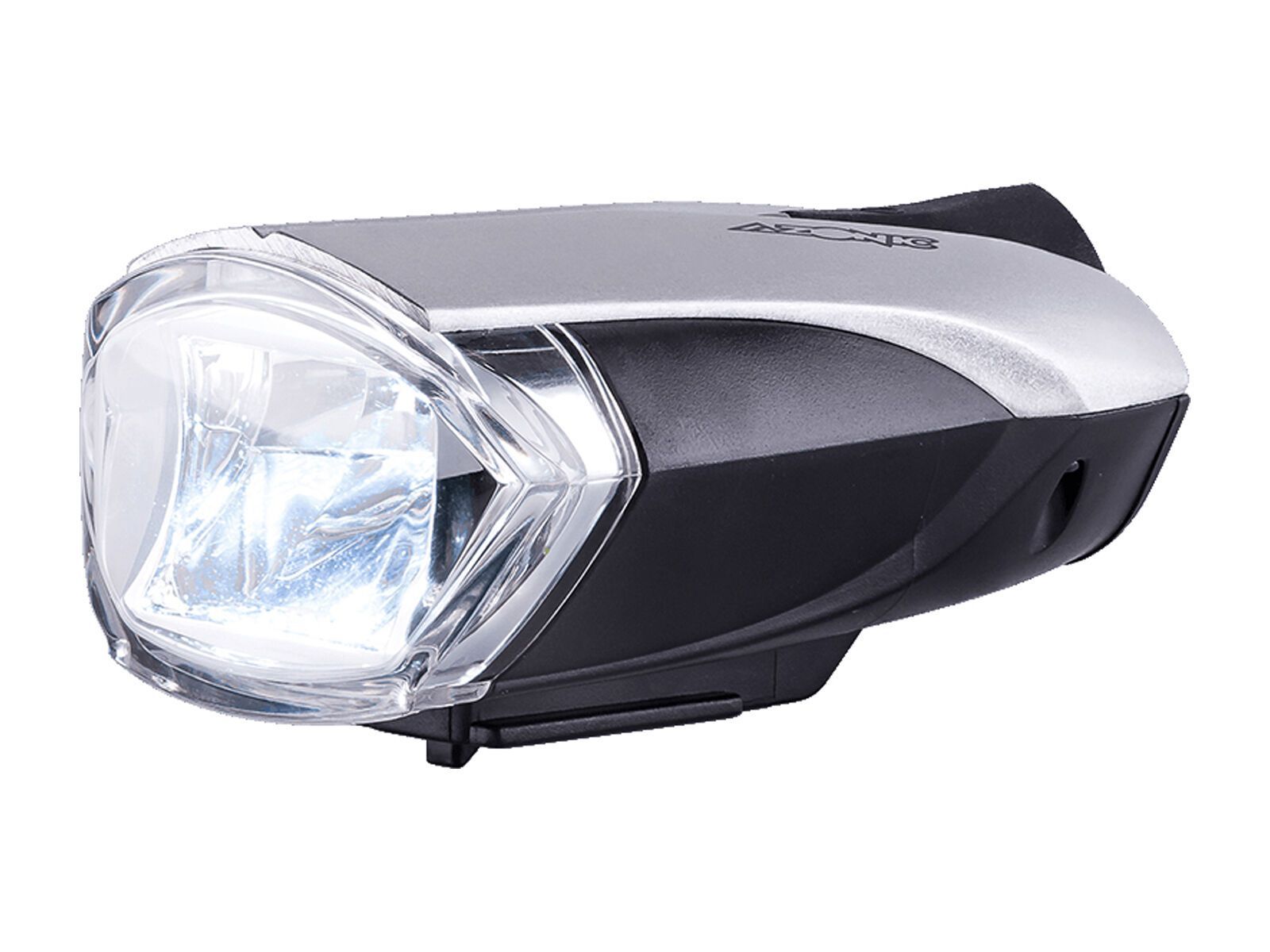 Azonic Bongo LED Frontlicht Battery - StVZO, black/silver - Bild 1