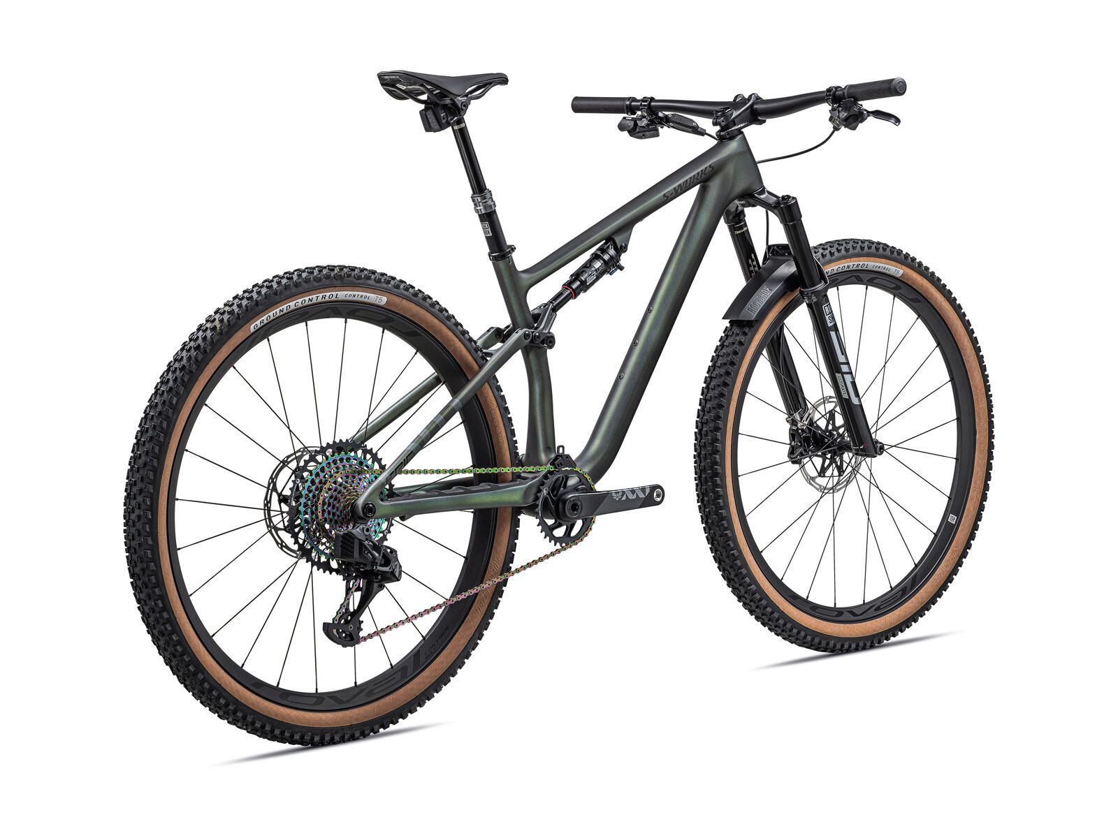 Specialized S-Works Epic Evo RS, silver green/white pearl tint/black chrome - Bild 3