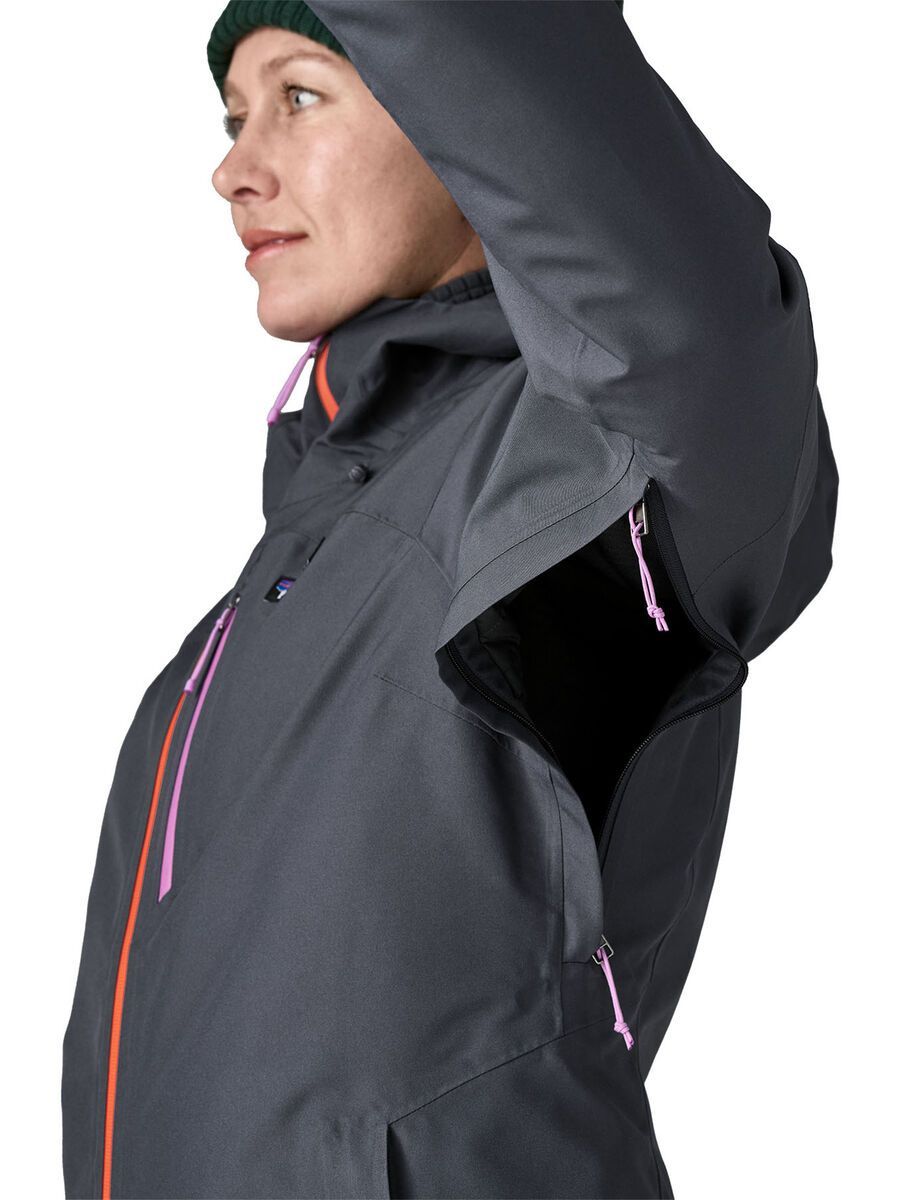 Patagonia Women's Insulated Powder Town Jacket, smolder blue w/orange peel - Bild 3