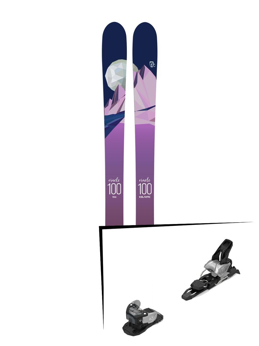 Set: Icelantic Oracle 100 2018 + Salomon Warden MNC 11 silver/black - Bild 1