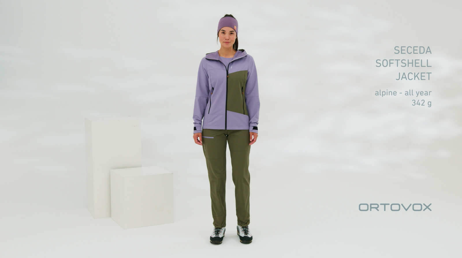 Ortovox Merino Shield Tec Seceda Softshell Jacket W, black raven - Video 3