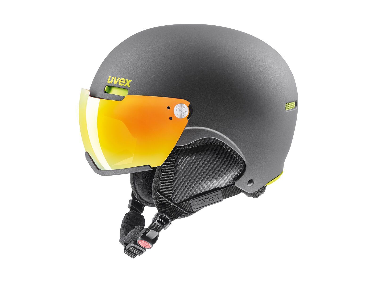 uvex hlmt 500 visor, gun-lime mat - Bild 1