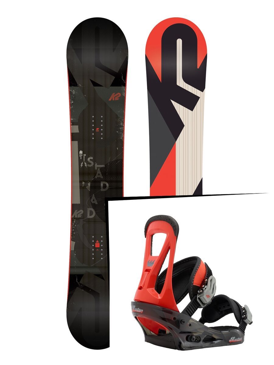 Set: K2 Standard Wide 2018 + Burton Freestyle redrum - Bild 1