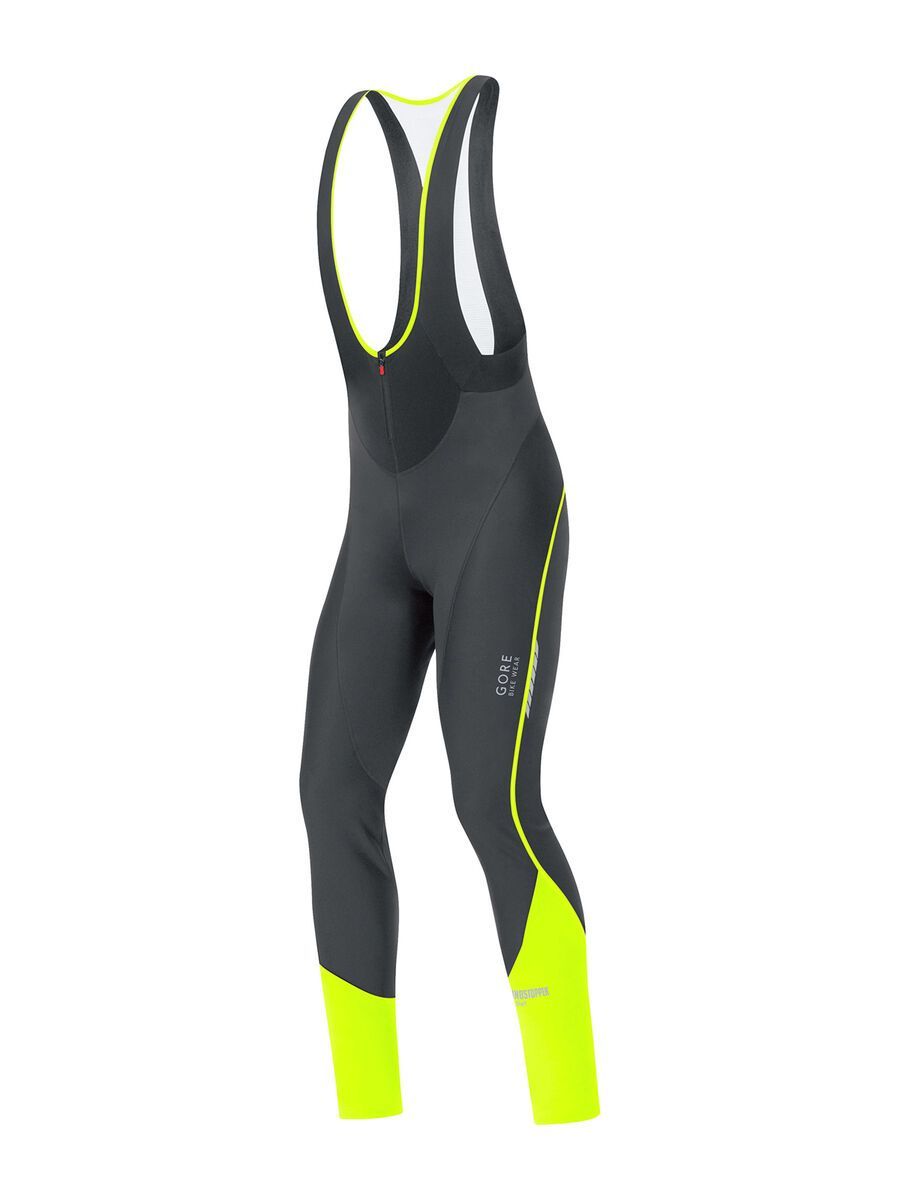 Gore Bike Wear Oxygen Windstopper SO Trägerhose, black neon yellow - Bild 1
