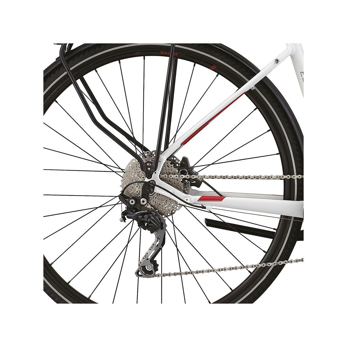 Specialized Crossover Elite Disc Step Through, Satin White/Red/Black - Bild 4