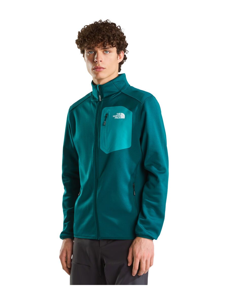 The North Face M Crest Full Zip Jacket, pacific teal/tnf black - Bild 3