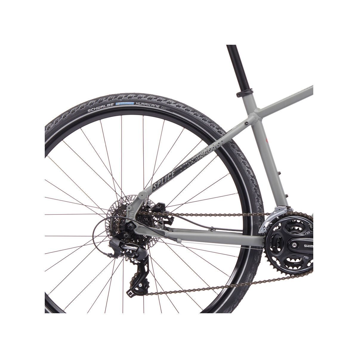 Kona Splice, matt warm gray w/ charcoal & dark red decals - Bild 5