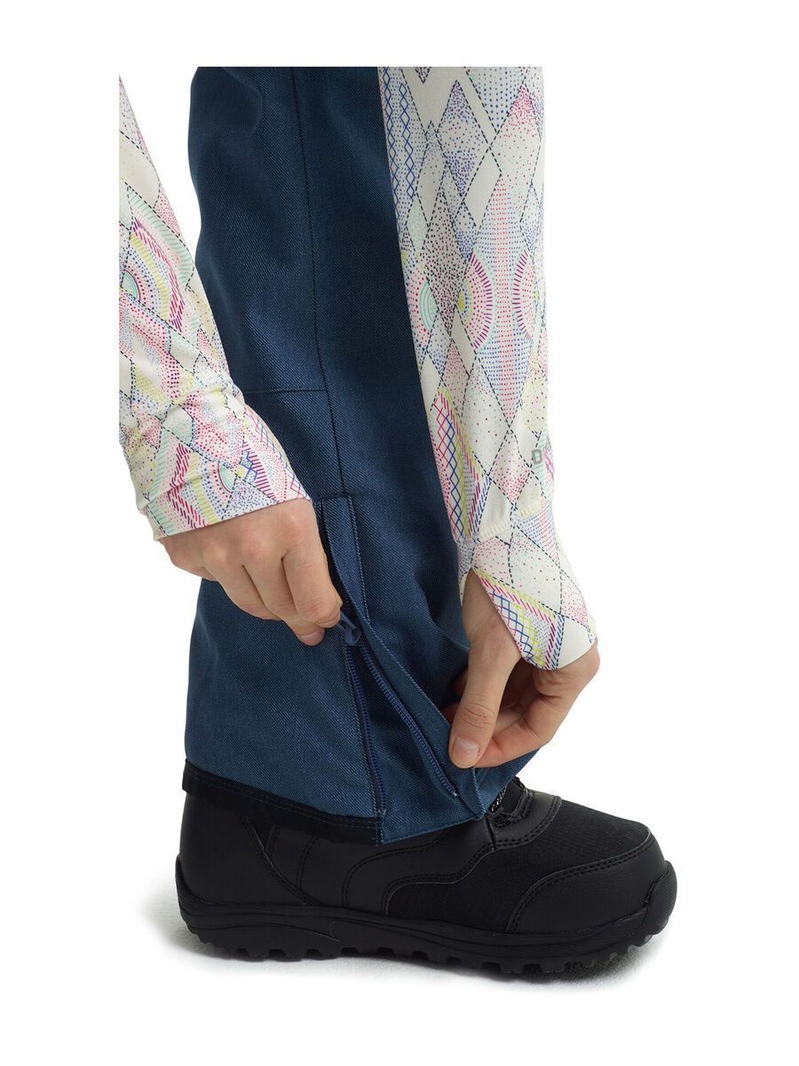 Burton Women's Avalon Bib Stretch Denim, light denim - Bild 8