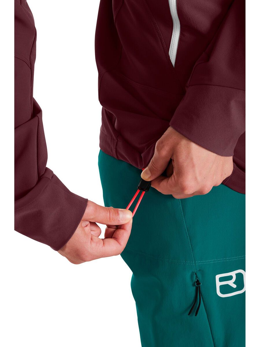 Ortovox Merino Shield Tec Pala Hooded Jacket W, winetasting - Bild 4