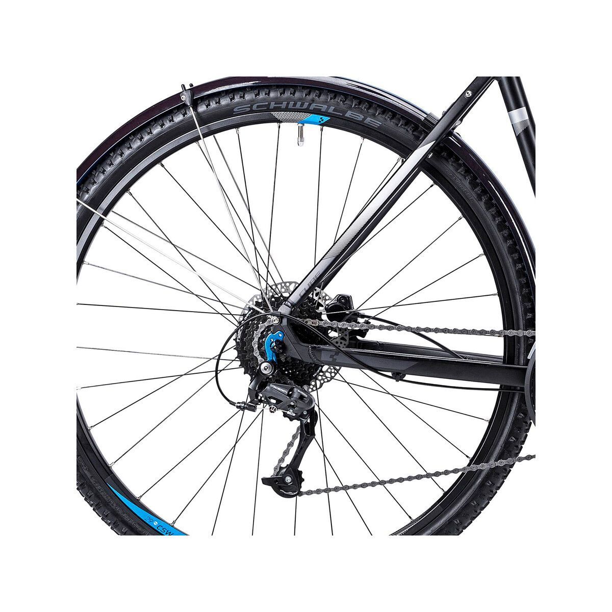 Cube Curve Allroad, black silver blue - Bild 4