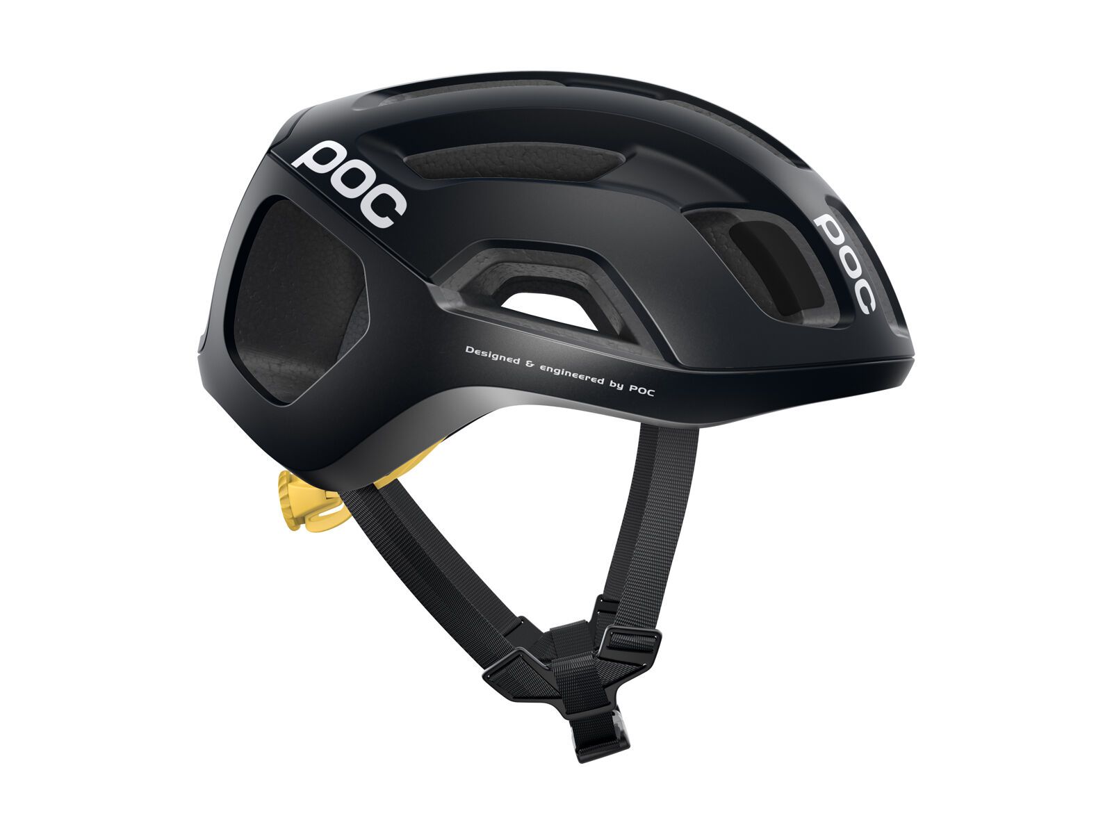POC Ventral Air SPIN, uranium black/sulfur yellow matt - Bild 4