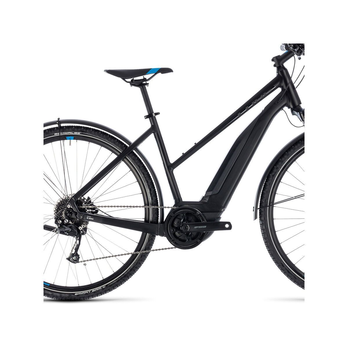 Cube Cross Hybrid ONE Allroad 400 Trapeze, black´n´blue - Bild 4