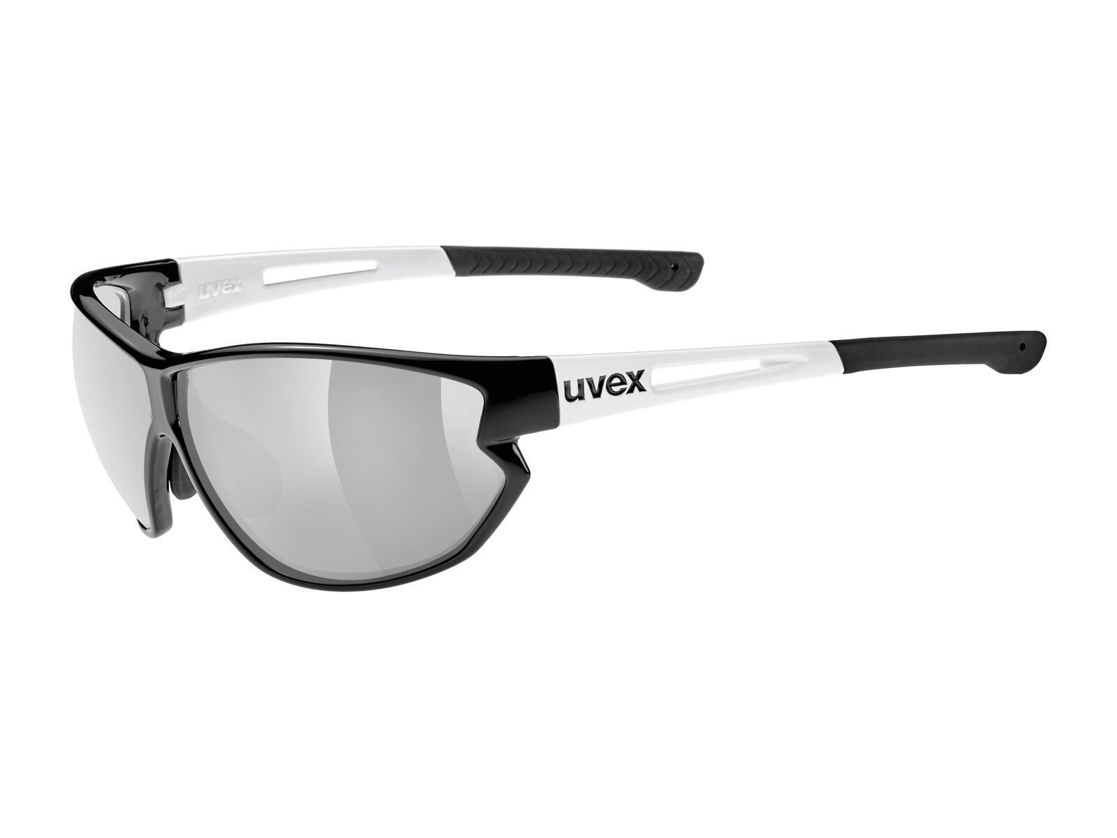 uvex sportstyle 810 vm, black white/Lens: variomatic litemirror silver - Bild 1