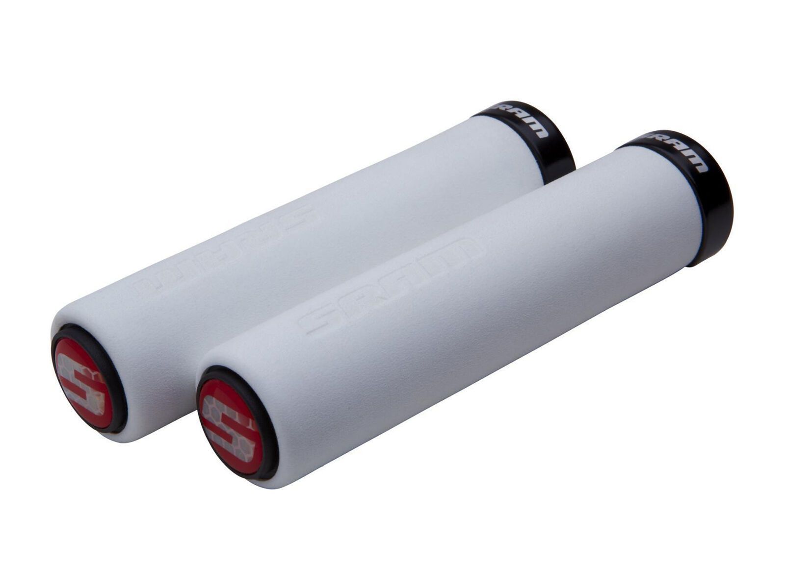 SRAM Locking Grips Foam, white/black clamp - Bild 1