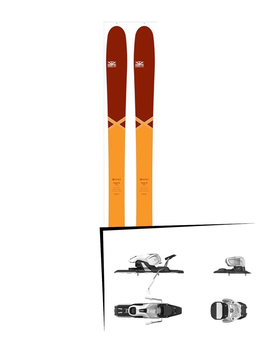 Set: DPS Skis Cassiar 95 Pure3 2016 + Salomon Warden 11 (1706220) - Bild 1