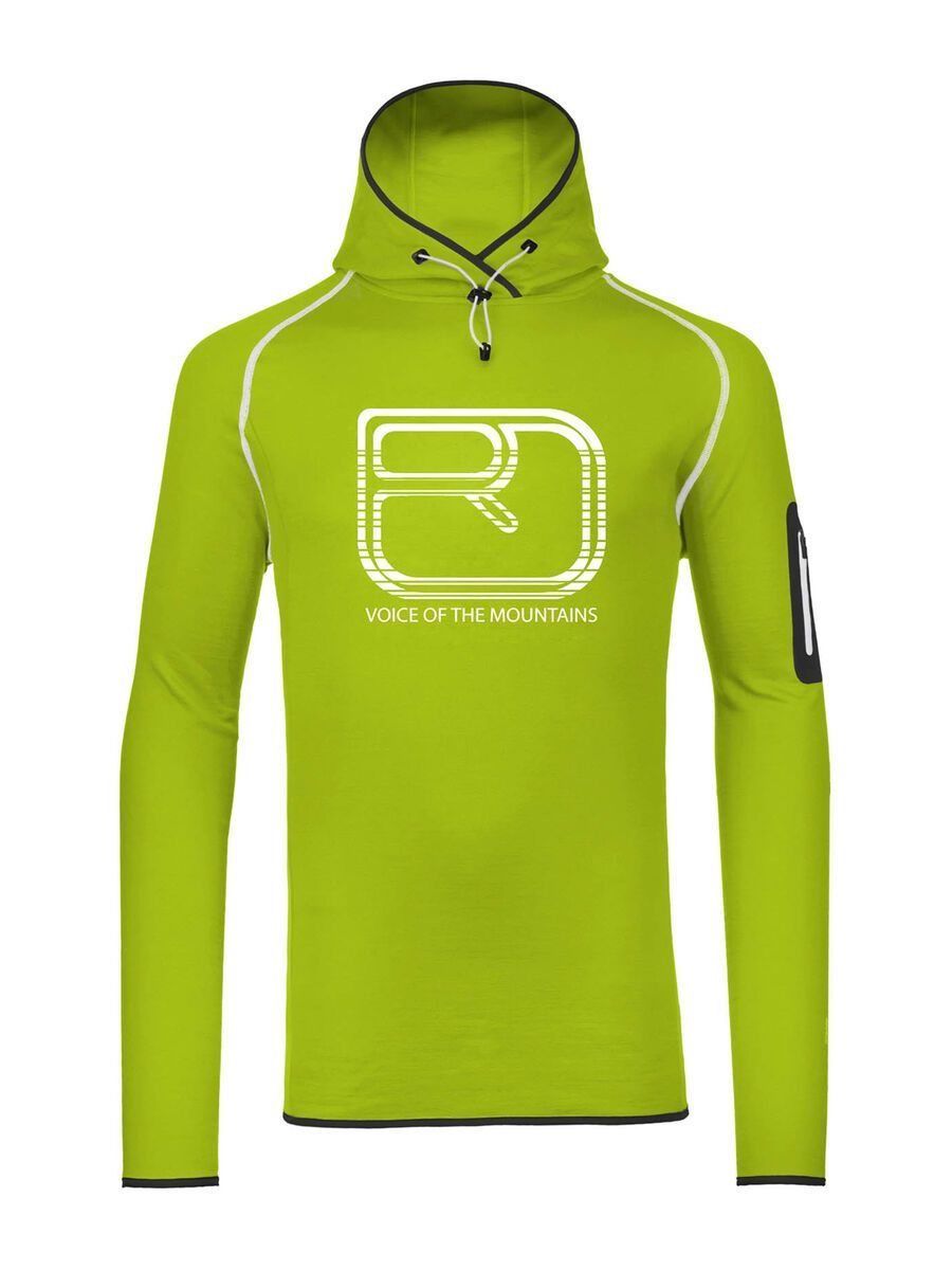Ortovox Fleece Merino Logo Hoody, happy green - Bild 1