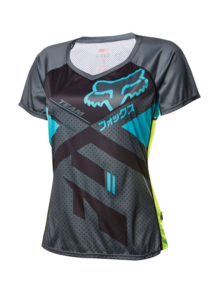 Fox Womens Lynx SS Jersey, charcoal - Bild 1