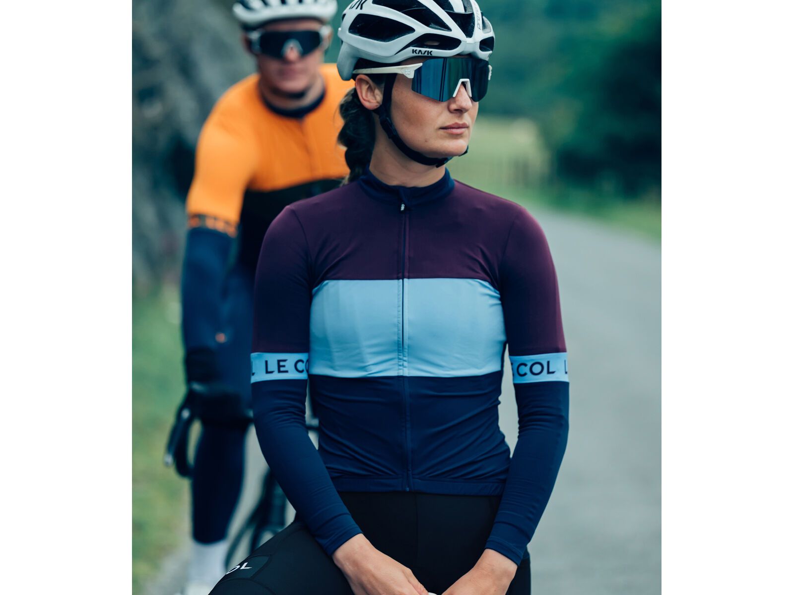 Le Col Womens Sport Tricolour Long Sleeve Jersey, navy/powder blue/purple - Bild 11