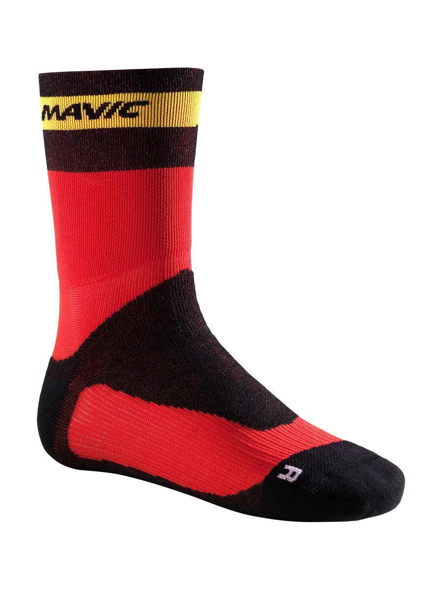 Mavic Ksyrium Pro Thermo+ Sock, fiery red / black - Bild 1