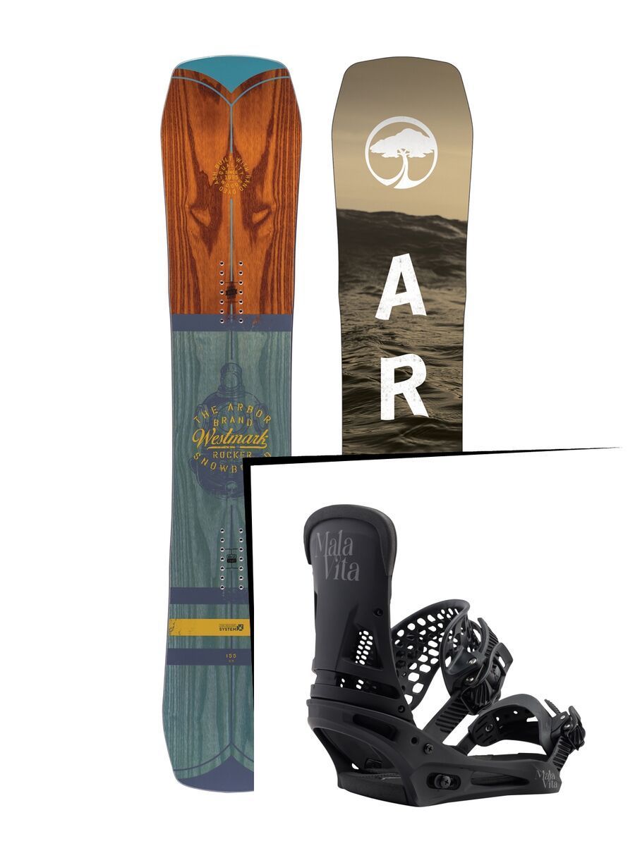 Set: Arbor Westmark Rocker 2017 + Burton Malavita (1712843S) - Bild 1