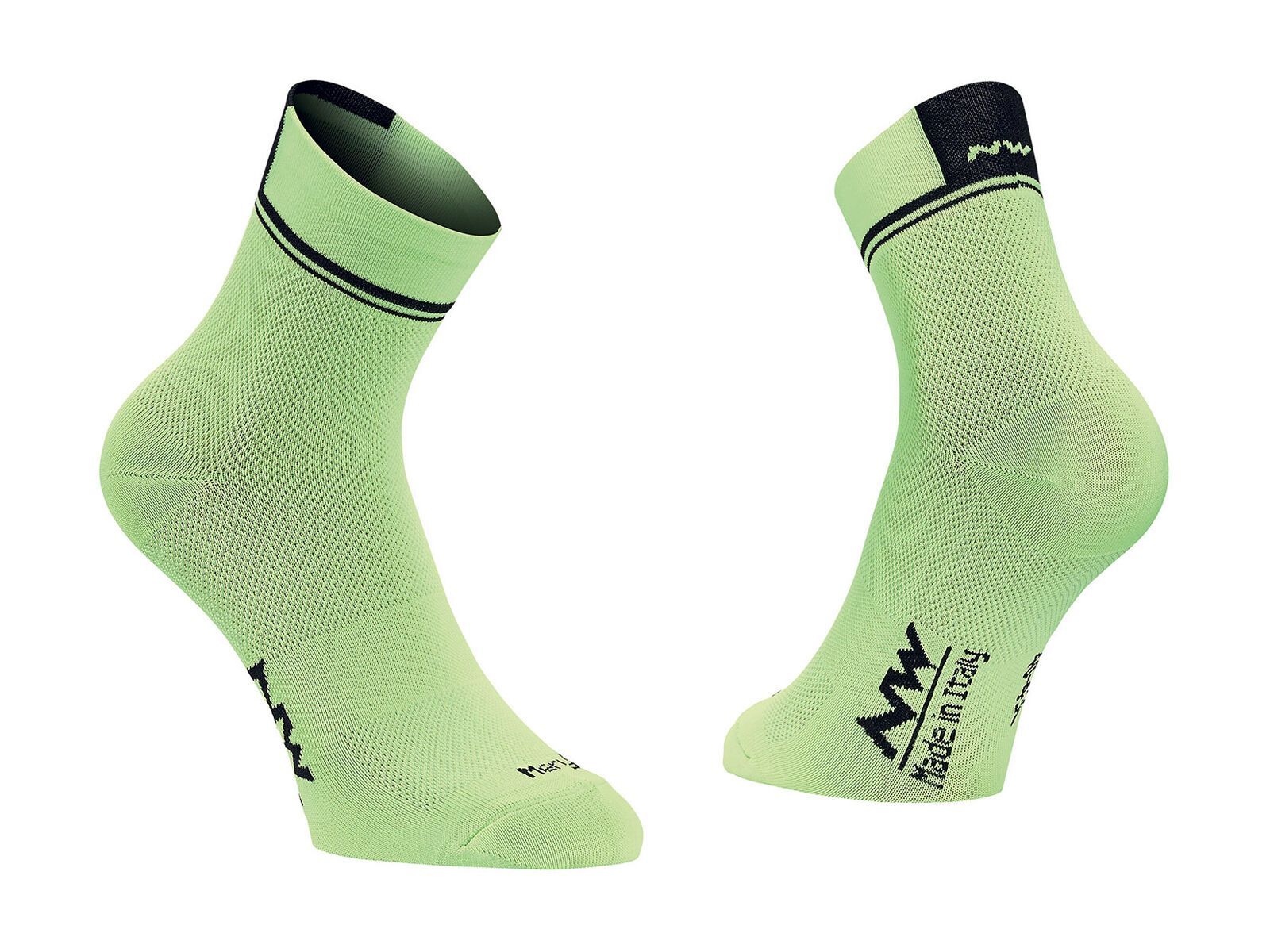 Northwave Logo 2 Socks, lime fluo/black - Bild 1