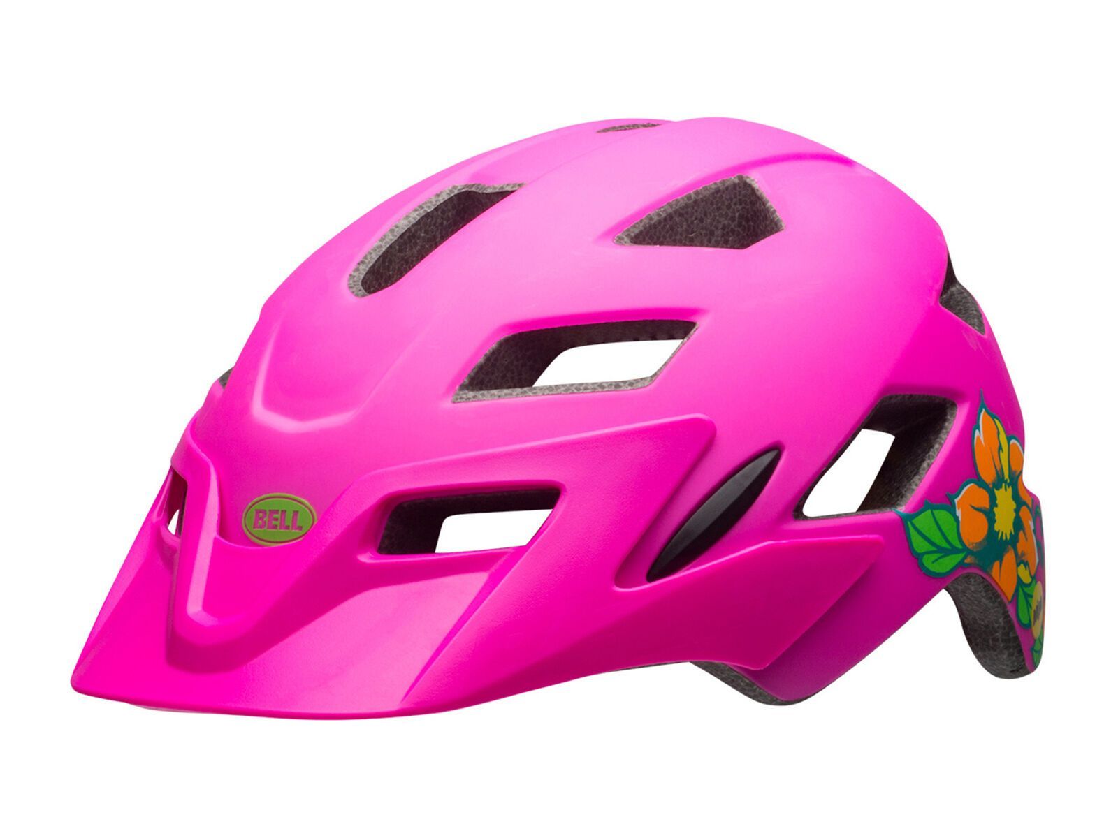 Bell Sidetrack Youth MIPS, matte pink/lime blossom - Bild 1