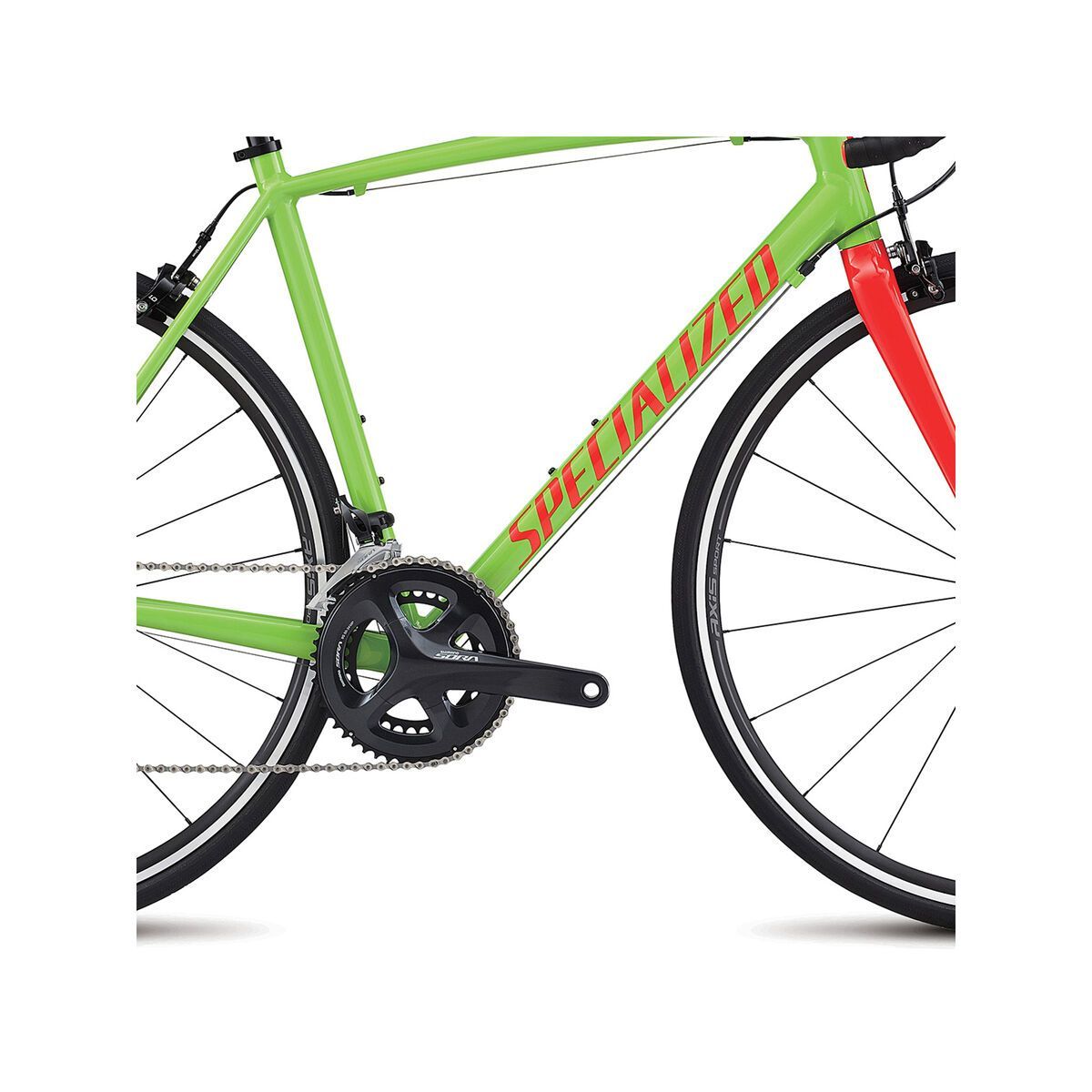 Specialized Allez E5 Sport, monster green/tarmac black/rocket red - Bild 3