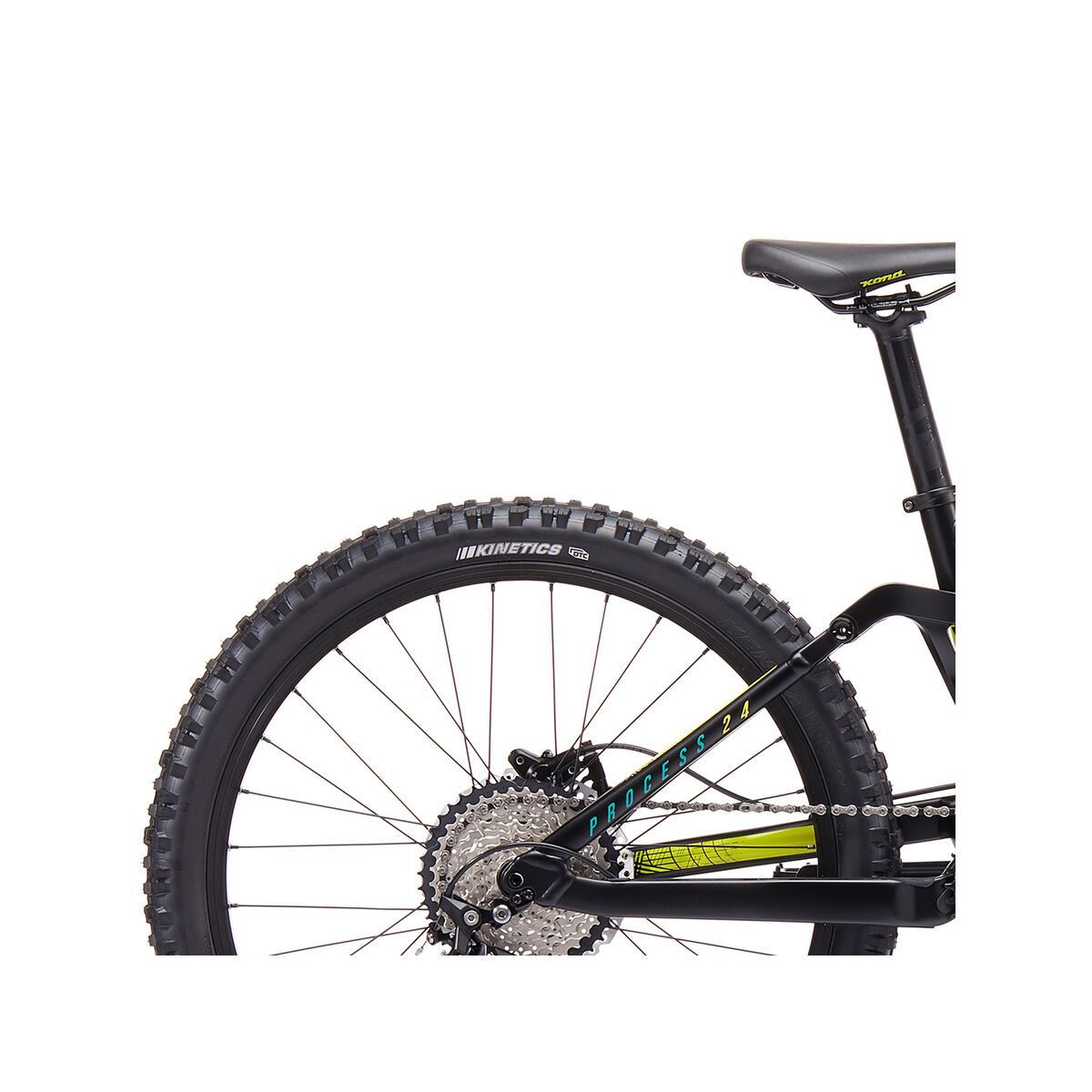 Kona Process 24, matt black w/ gloss emerald green & yellow decals - Bild 6
