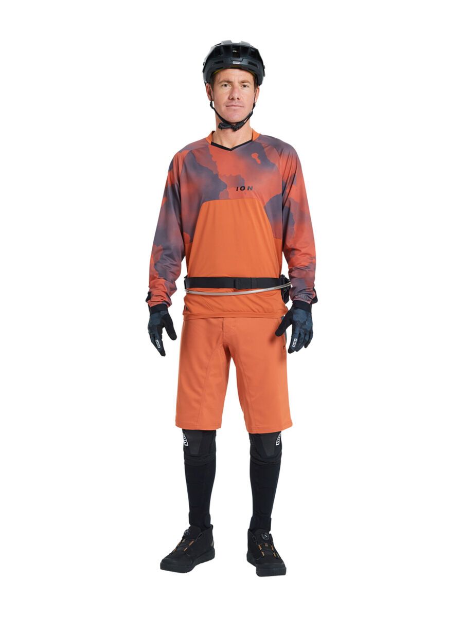 ION Tee Traze AMP LS AFT, crimson earth - Bild 3