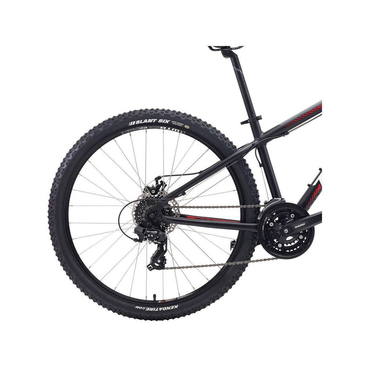 Kona Lanai 27.5, Matt Black w/White, Red & Grey - Bild 4